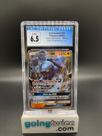 CGC Graded 2020 Pokemon Black Star Promos #SM239 CARRACOSTA GX Trading Card