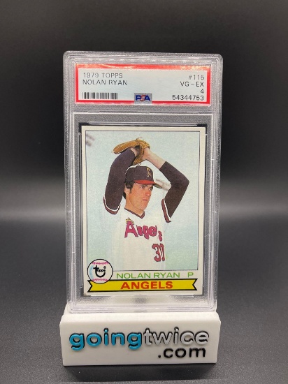 PSA Graded 1979 Topps #115 Nolan Ryan Angels Vintage Baseball Card