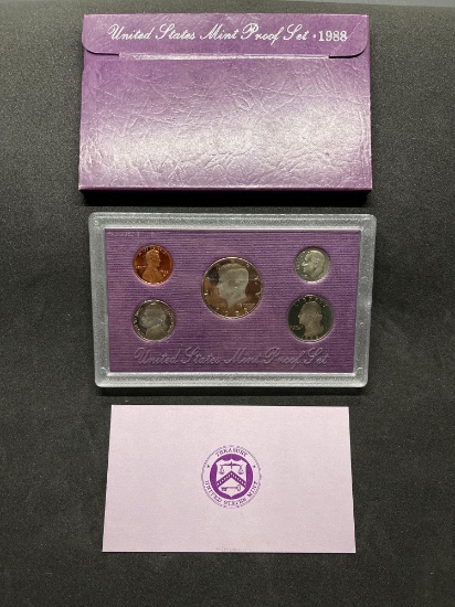 1988 United States Mint Proof Coin Set in Original Box