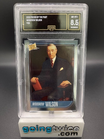 GMA Graded 2021 Pieces of the Past #25 WOODROW WILSON Trading Card