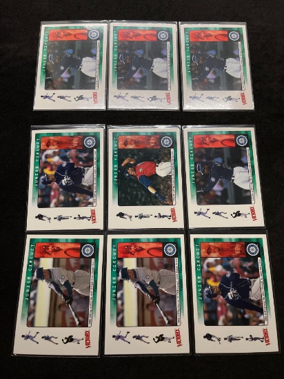 9 Card lot of Ken Griffey Jr Sports Cards