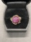 Sterling Star Ruby Ring Size 5.25 From Large Estate