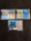 Lot of 3 Vintage Japenese Pokemon Holofoil Vending Stickers from Crazy Collection