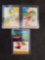 Lot of 3 Vintage Japenese Pokemon Holofoil Vending Stickers from Crazy Collection