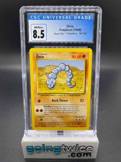 CGC Graded 1999 Base Set 56/102 ONIX Trading Card