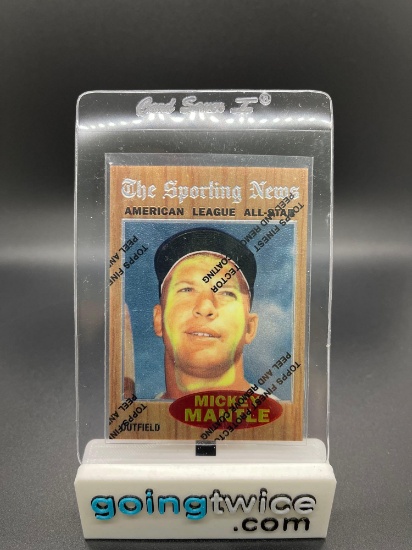 1996 Topps Finest MICKEY MANTLE 1962 All-Star Style Baseball Card