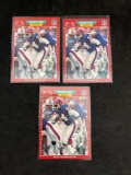 3 Card Lot of 1989 Pro Set THURMAN THOMAS Bills ROOKIE Football Cards