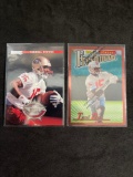 2 Card Lot of 1996 Finest & Donruss TERRELL OWENS 49ers ROOKIE Football Cards
