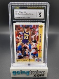 CSG Graded 1991-92 Upper Deck #34 Magic Johnson/Michael Jordan Basketball Card