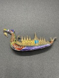 Sterling Siam Ship Brooch 2.5 inch / 1.25 inch From Large Estate