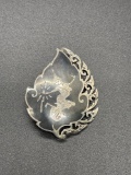 Sterling Siam 1.5 inch/ 1.25 inch Brooch From Large Estate