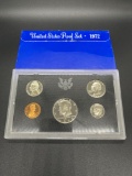 1972 United State Proof Coin Set From Large Eastate