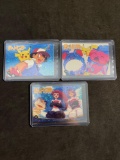 Lot of 3 Vintage Japenese Pokemon Holofoil Vending Stickers from Crazy Collection