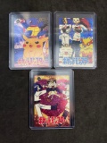 Lot of 3 Vintage Japenese Pokemon Holofoil Vending Stickers from Crazy Collection