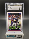 CSG Graded 2006 Topps #150 Tom Brady Football Card