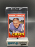 1971 Topps #1 Johnny Unitas Colts Vintage Football Card from Estate Collection