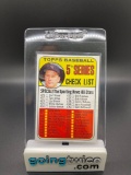 1969 Topps #412 MICKEY MANTLE Checklist Yankees Vintage Baseball Card
