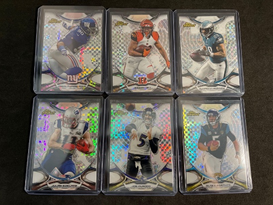 2015 Topps Finest Xfractor Football Card Lot of 6 From Large Collection