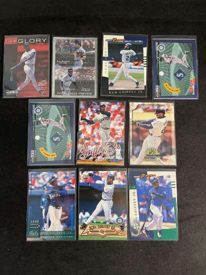 9 Card Lot of Ken Griffey Jr. Sports Cards