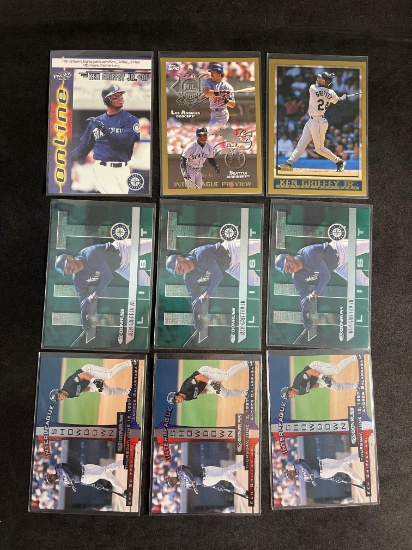 9 Card Lot of Ken Griffey Jr. Sports Cards