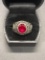 Sterling Mens Ruby Davis Highschool Ring Size11.25 From Large Estate