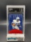 GMA Graded 1996 Playoff Barry Sanders #1 Felt Football Card