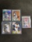 Lot of 5 Baseball Stars, Rookies, and Inserts From Large Colllection