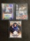 Lot of 3 Baseball Autograph & Jersey Cards From Large Collection