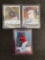Lot of 3 Baseball Autograph Cards From Large Collection