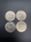 Lot of 4 Eisonhower $1.00 Dollar Coins From Large Collection