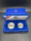 1986 Liberty Silver Dollar & Proof Half Dollar Liberty Coin Set From Large Collection