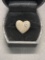 Sterling Diamond Heart Shaped Ring Size 6.5 From Large Estate