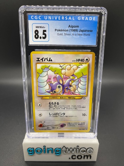 CGC Graded 1999 Pokemon AIPOM Japanese Gold, Silver, to the New World