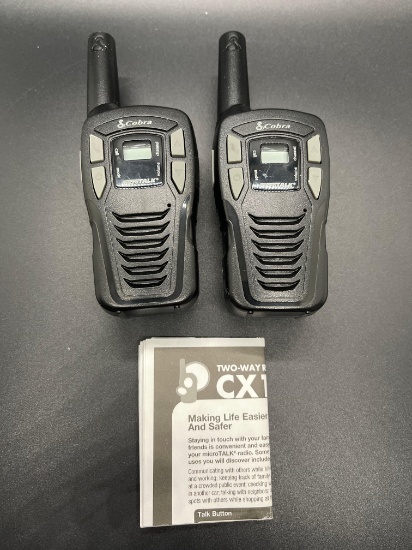 Cobra Micro Talk Walkie Talkie Set From Large Estate