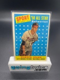 1959 Topps Warren Spahn #494 Baseball Card From Large Collection