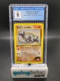 CGC Graded Pokemon 2000 Brock's Geodude Gym Heroes 1st Edition 66/132 Trading Card
