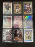 Lot of 9 Football Stars, Rookies, and Inserts From Large Collection