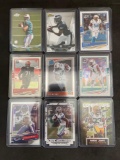Lot of 9 Football Stars, Rookies, and Inserts From Large Collection