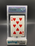 DSG Graded Pokemon 1998 Green 3D Deck EIGHT OF HEARTS JPN Playing Cards Trading Card