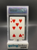 DSG Graded Pokemon 1998 Green 3D Deck SEVEN OF HEARTS JPN Playing Cards Trading Card