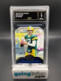 GMA Graded 2010 Topps Triple Threads Aaron Rodgers 367/1350 Blue Football Card