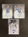 Lot of 3 Soccer Autograph Cards From Large Collection