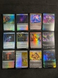 12 Card Lot of Magic The Gathering Foils & Alternate Borders Cards From Large Collection