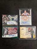 Lot of 4 Basketball Autograph Cards From Large Collection