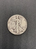 1945 Walking Liberty 90% Silver Half Dollar From Large Collection
