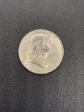 1963 Franklin 90% Silver Half Dollar From Large Collection