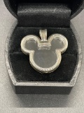 Pandora Sterling Mickey Mouse See Threw Locket Pendant