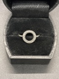 Pandora Sterling Circle Cz Ring Size 7.5