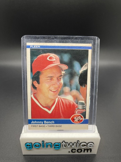 1984 Fleer Johnny Bench #462 Baseball Card From Large Collection