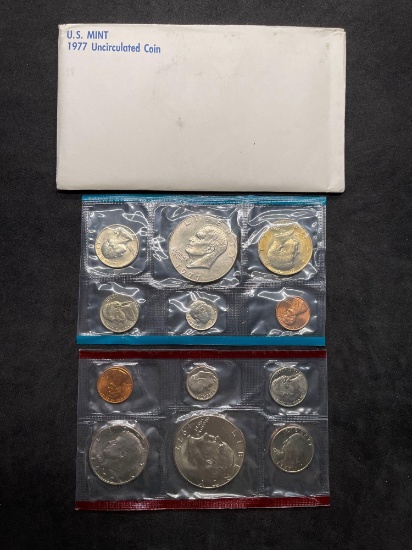 1977 U.S. Mint Uncirculated Coin Set From Large Collection